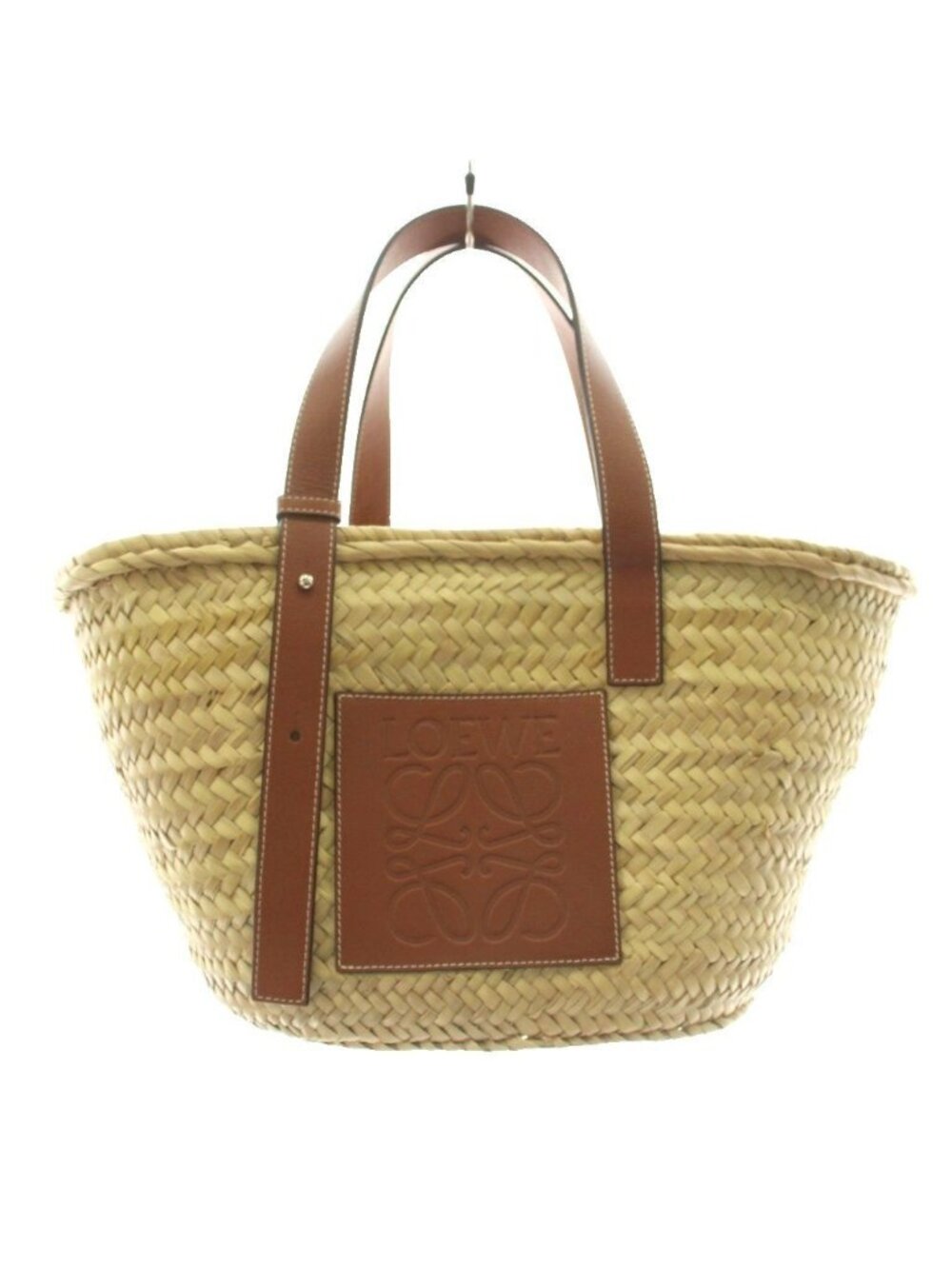 Loewe Basket Large Tote Logo Beige Brown